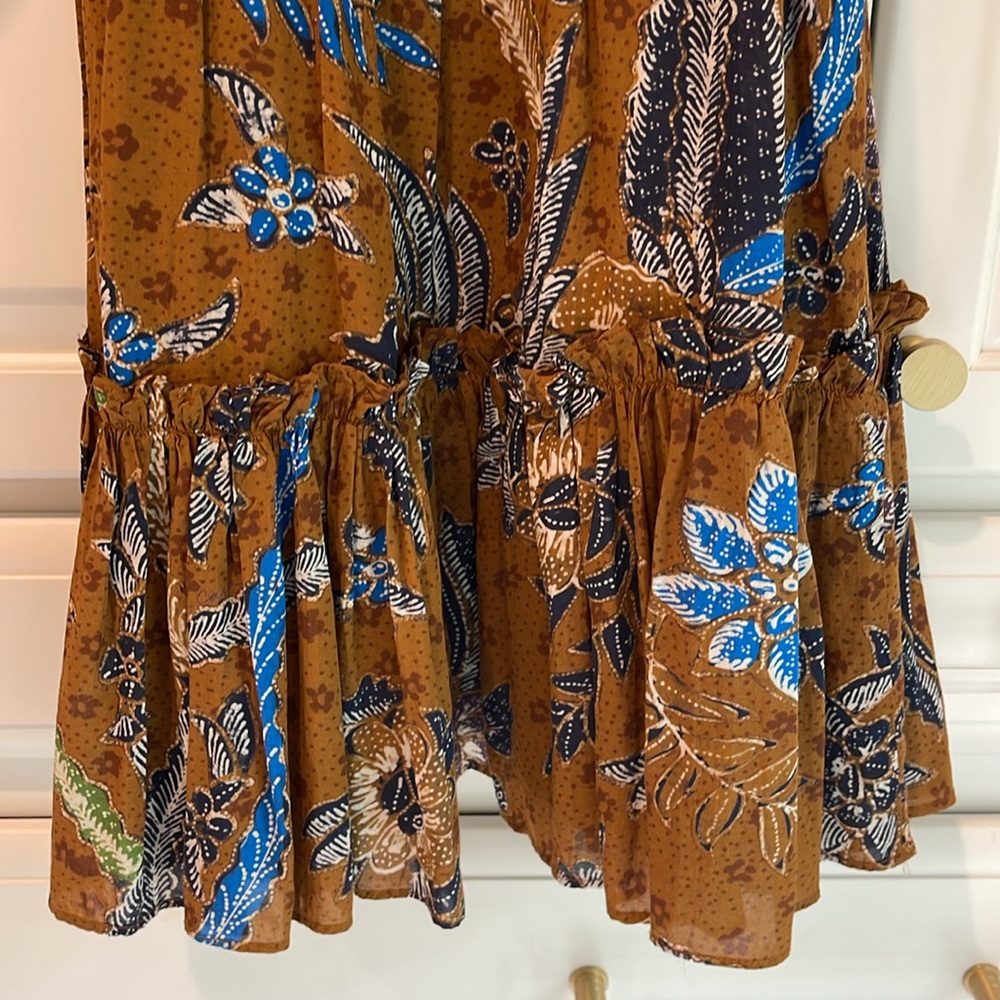CARA CARA Millbrook Paisley-print Dress In Batik Brown - Picture 5 of 6